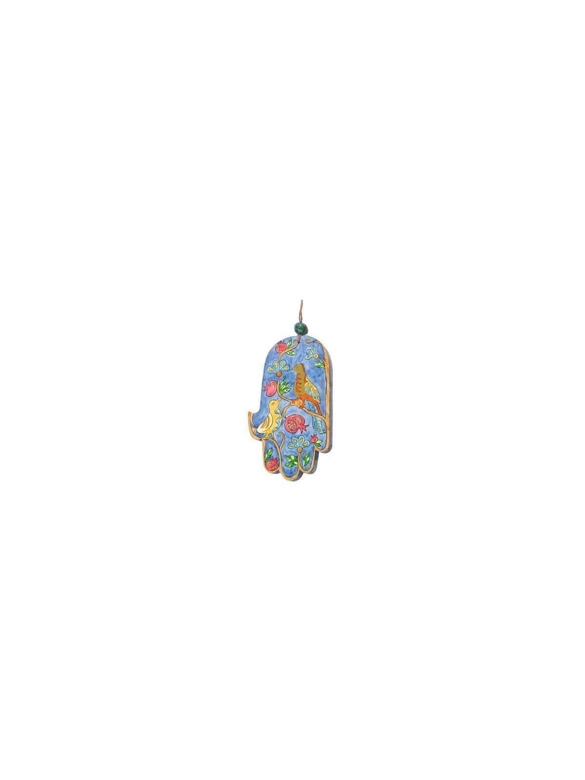 Personalized Wood Painted Hamsa Wall Hanging from Yair Emanuel